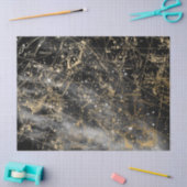 Papier Mousseline Gold et Black Galaxy Star Map Series Design 1 (Artisanat)