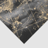 Papier Mousseline Gold et Black Galaxy Star Map Series Design 1 (Détail)