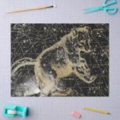 Papier Mousseline Gold et Black Galaxy Star Map Series Design 4 (Artisanat)