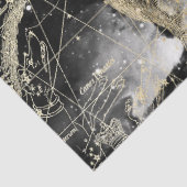 Papier Mousseline Gold et Black Galaxy Star Map Series Design 4 (Détail)