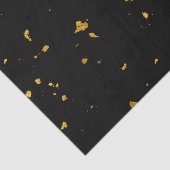 Papier Mousseline Gold Flakes Noir (Détail)