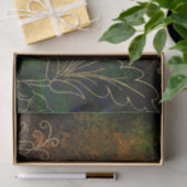 Papier Mousseline Gold Floral Grunge Damask (Cadeau)