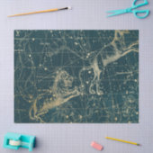 Papier Mousseline Gold Galaxy Star Map Series Design 10 (Artisanat)