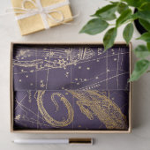 Papier Mousseline Gold Galaxy Star Map Series Design 12 (Cadeau)