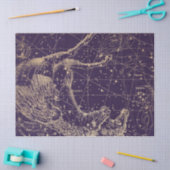 Papier Mousseline Gold Galaxy Star Map Series Design 3 (Artisanat)