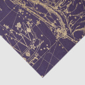 Papier Mousseline Gold Galaxy Star Map Series Design 5 (Détail)