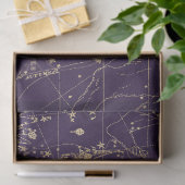 Papier Mousseline Gold Galaxy Star Map Series Design 5 (Cadeau)