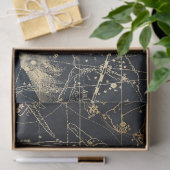 Papier Mousseline Gold Galaxy Star Map Series Design 8 (Cadeau)