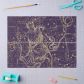 Papier Mousseline Gold Galaxy Star Map Series Design 9 (Artisanat)