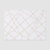 Papier Mousseline Gold Geometric Strokes Abstract (Recto)