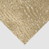 Papier Mousseline Gold Glam Glitzy Parties scintillant Zebra Print   (Détail)