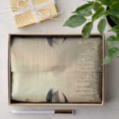 Papier Mousseline Gold Glitter Sparkle Eyelashes Monogram (Cadeau)