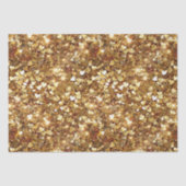 Papier Mousseline Gold Glitzy Glam Sparkle Hearts (Recto)