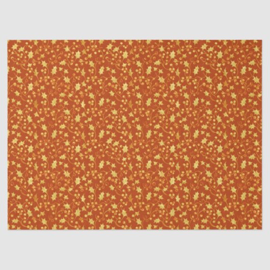 Papier Mousseline Gold Holly (Recto)