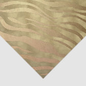 Papier Mousseline Gold Luxueux Zebra Jungle Safari Glam (Détail)