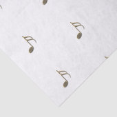 Papier Mousseline Gold Music Note Motif Tissue Paper (Détail)