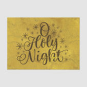 Papier Mousseline Gold O Holy Night Christmas (Recto)