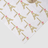 Papier Mousseline Gold Paris Tour Eiffel Monogramme Parti moderne (Détail)