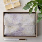 Papier Mousseline Gold Purple Abstrait (Cadeau)