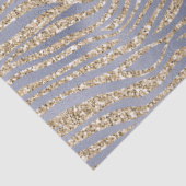 Papier Mousseline Gold Purple Luxe Parties scintillant Zebra Peace C (Détail)