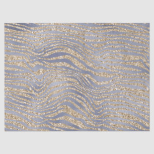 Papier Mousseline Gold Purple Luxe Parties scintillant Zebra Peace C