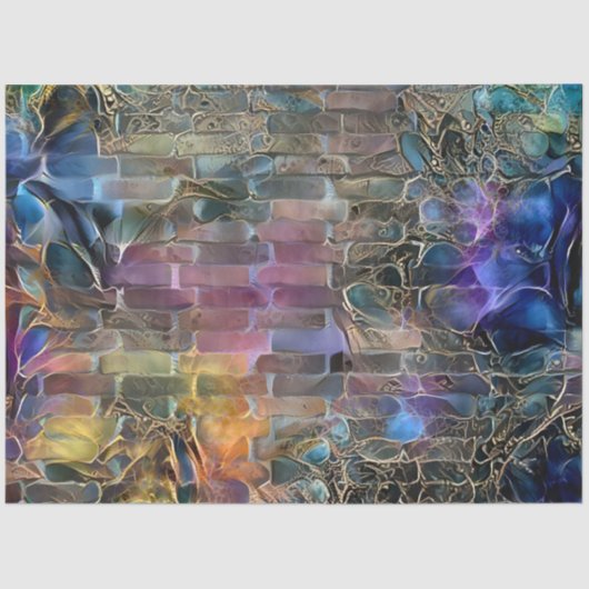 Papier Mousseline Gold Purple Wall Art Dream (Recto)