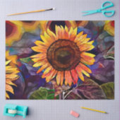 Papier Mousseline Gold Shining Sunflower Elegance Collection (Artisanat)