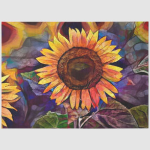 Papier Mousseline Gold Shining Sunflower Elegance Collection