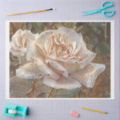 Papier Mousseline Gold Silk Rose Art Dream (Artisanat)