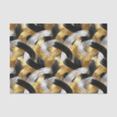 Papier Mousseline Gold Silver Black Christmas Celebration (Recto)