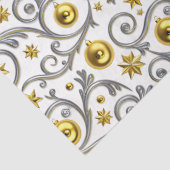 Papier Mousseline Gold & Silver Swirl Elegance (Détail)