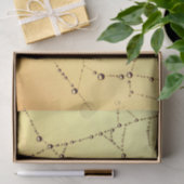 Papier Mousseline Gold spiderweb élégant (Cadeau)