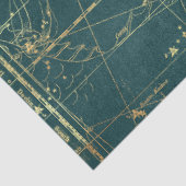 Papier Mousseline Gold Star Map Series Design 1 (Détail)