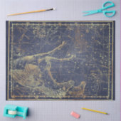 Papier Mousseline Gold Star Map Series Design 13 (Artisanat)