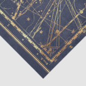 Papier Mousseline Gold Star Map Series Design 15 (Détail)