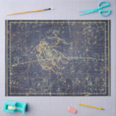 Papier Mousseline Gold Star Map Series Design 16 (Artisanat)