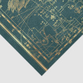 Papier Mousseline Gold Star Map Series Design 22 (Détail)