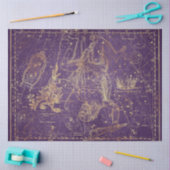 Papier Mousseline Gold Star Map Series Design 9 (Artisanat)