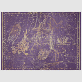 Papier Mousseline Gold Star Map Series Design 9