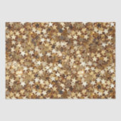 Papier Mousseline Gold Stars Confetti (Recto)