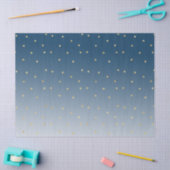 Papier Mousseline Gold Stars Sky Shine Bright Ombre (Artisanat)