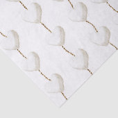 Papier Mousseline Gold White Hearts Anniversaire (Détail)