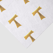 Papier Mousseline Golden 3-D Look Franciscan Tau Cross (Détail)