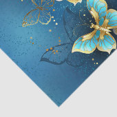 Papier Mousseline Golden butterflies (Détail)