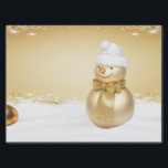 Papier Mousseline Golden Christmas Snowman Holiday Tissue Paper<br><div class="desc">Beau Golden Christmas Snowman Holiday Tissu Papier</div>