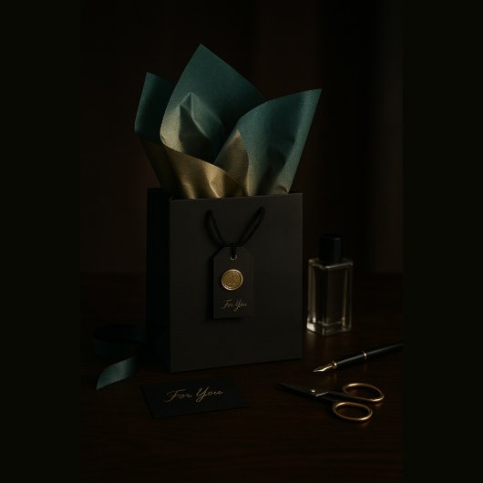 Papier Mousseline Golden Dusk Ombre Shimmer