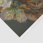 Papier Mousseline Golden Floral déesse Portrait Découpage (Détail)