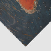 Papier Mousseline Golden Koi Decoupage (Détail)