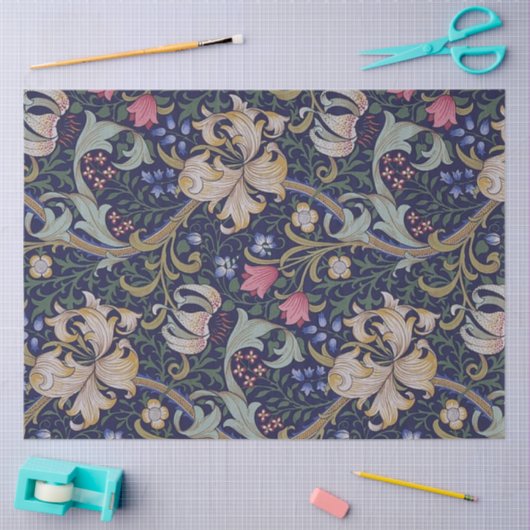 Papier Mousseline Golden Lily, William Morris (Artisanat)