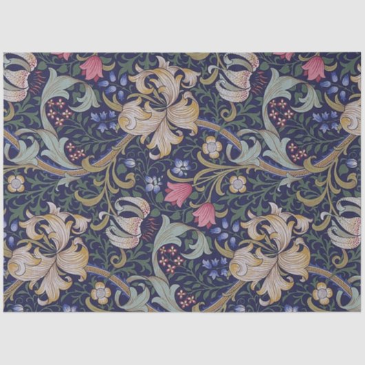 Papier Mousseline Golden Lily, William Morris (Recto)